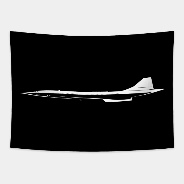 Concorde Silhouette Tapestry by Car-Silhouettes