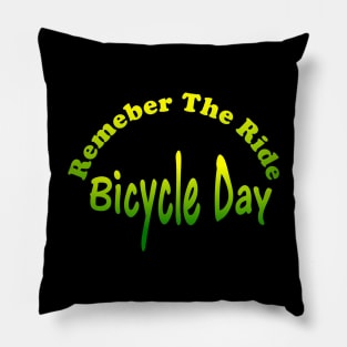 Bicycle Day LSD Acid Commemorative Pillow