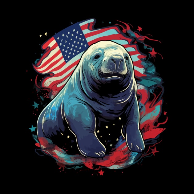 Patriotic Manatee by JH Mart