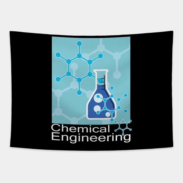 chemical engineering, chemistry engineer design Tapestry by PrisDesign99