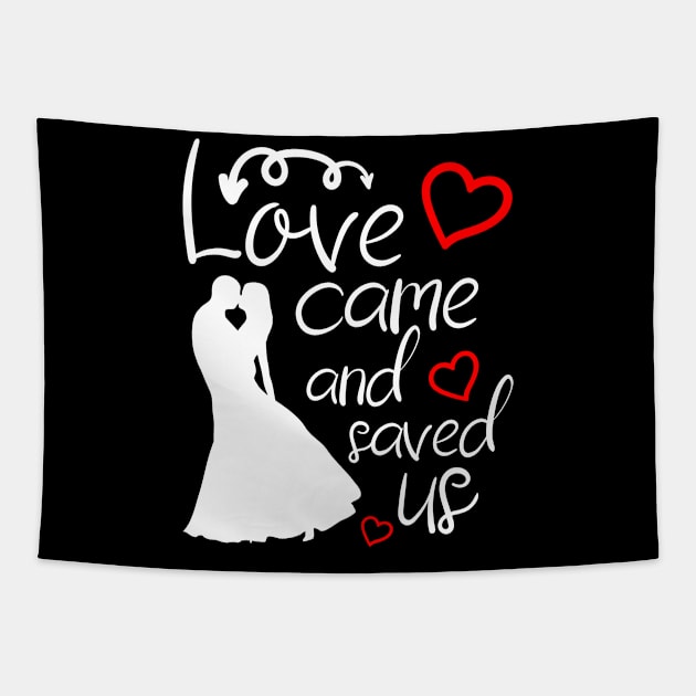 Love you Valentine's day girlfriend, wife gift idea Tapestry by AS Shirts