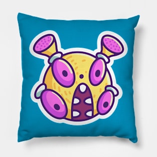 Cute Monster Head 2 Pillow