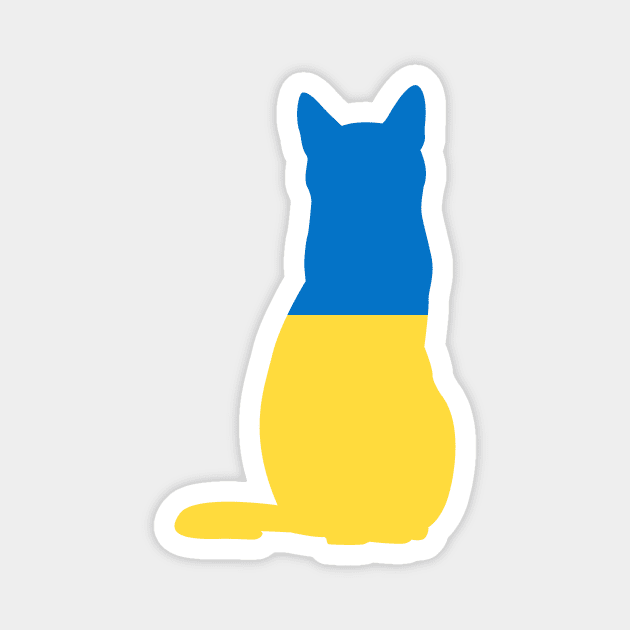 Ukraine Cat Flag Magnet by Wickedcartoons