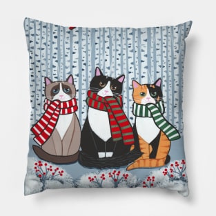 The Winter Cats! Pillow