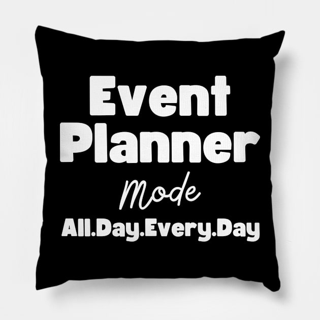 Event Planner Pillow by HobbyAndArt