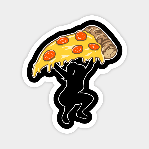 Pizza and Fitness Magnet by TimAddisonArt