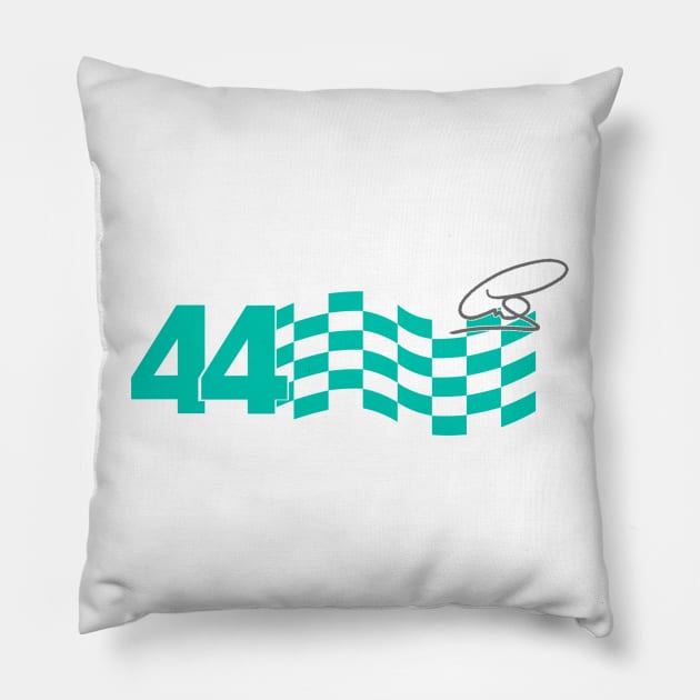 Lewis Hamilton - 44, Bono, my tyres are gone Pillow by Mrmera