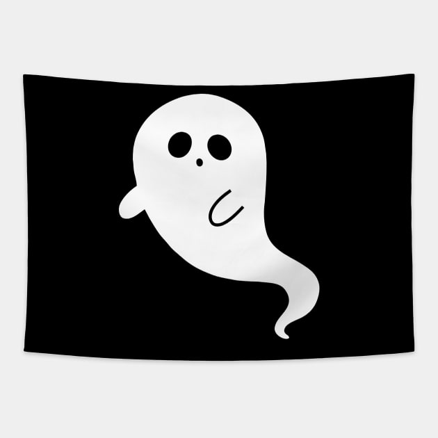 Cute Little Ghost Tapestry by themadesigns