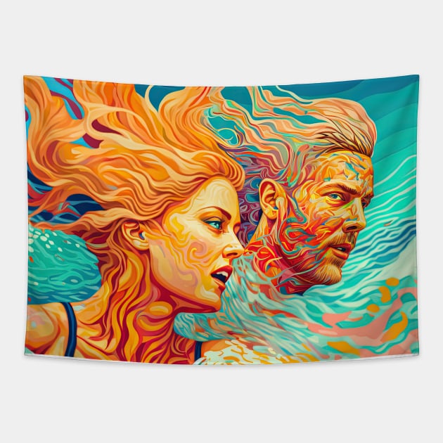 Ocean Dreaming / Day at the beach collection Tapestry by Gabriel Barba