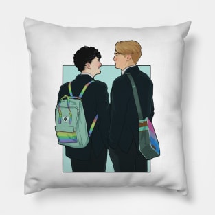 Charlie and Nick heartstopper - pride Pillow