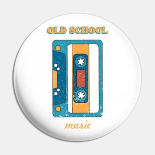 Old School Music Pin