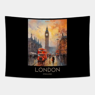 An Impressionist Painting of London - England Tapestry