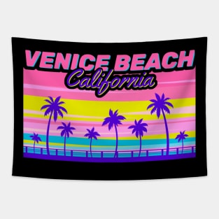 Vintage Style Venice Beach California Tapestry