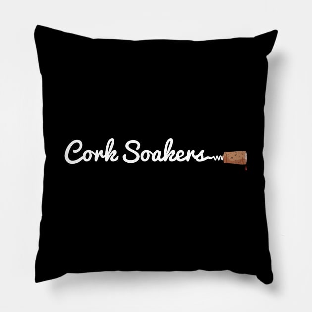 Cork Soakers Pillow by JJFDesigns