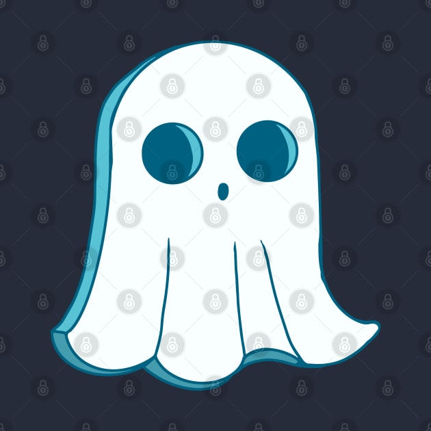 Cute cookie Halloween ghost. Original illustrations in cartoon retro style. by ChrisiMM