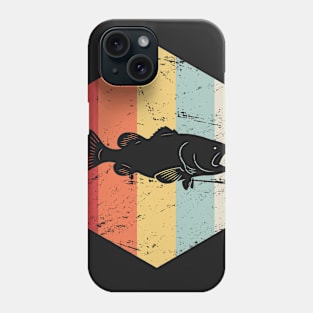 Retro Vintage Bass Fishing Icon Phone Case