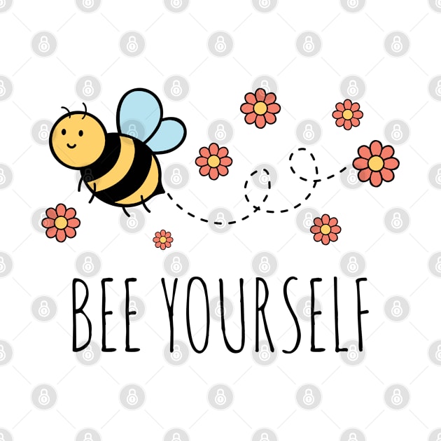 Bee Yourself - Cute Honey Bee by Whimsical Frank