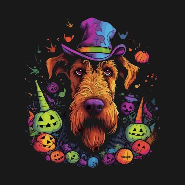 Airedale Terrier Halloween by JH Mart