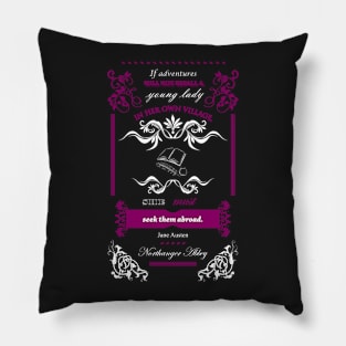 Northanger Abbey Jane Austen Pillow