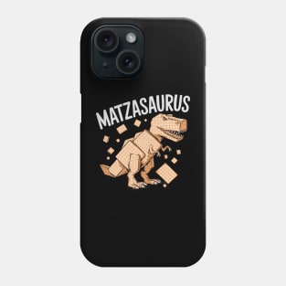 Matza Dinosaur Matzasaurus Funny Dino Passover Seder Phone Case