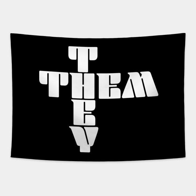 They Them Pronoun Tapestry by TreetopDigital