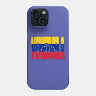 Venezuela flag stencil Phone Case