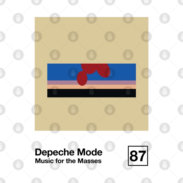 Music For The Masses / Minimalist Graphic Design Artwork by saudade