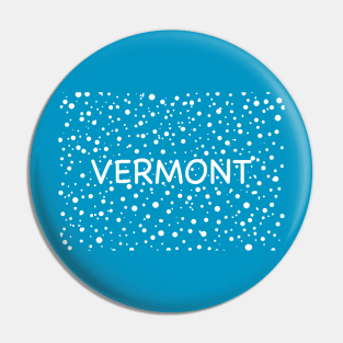 Vermont Snow Flurry Pin