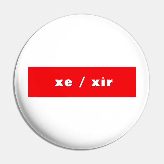 xe / xir - red Pin by banditotees