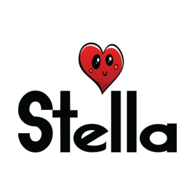 Stella Name Cute Heart by ProjectX23