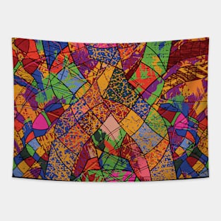 Abstract geometric path Tapestry