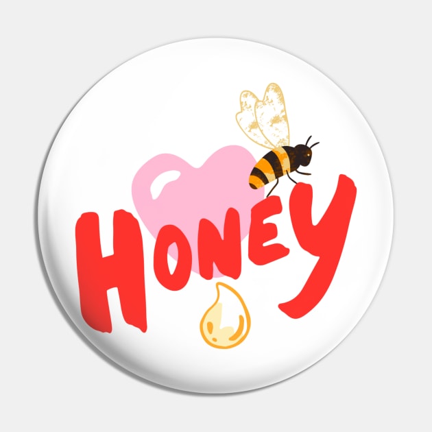 Honey bee Pin by Tshirtstory