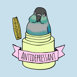 antidepressant turquoise conure T-Shirt