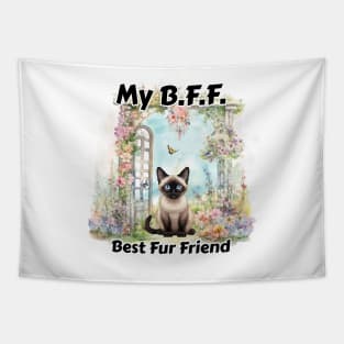 My B.F.F. Siamese cat Tapestry