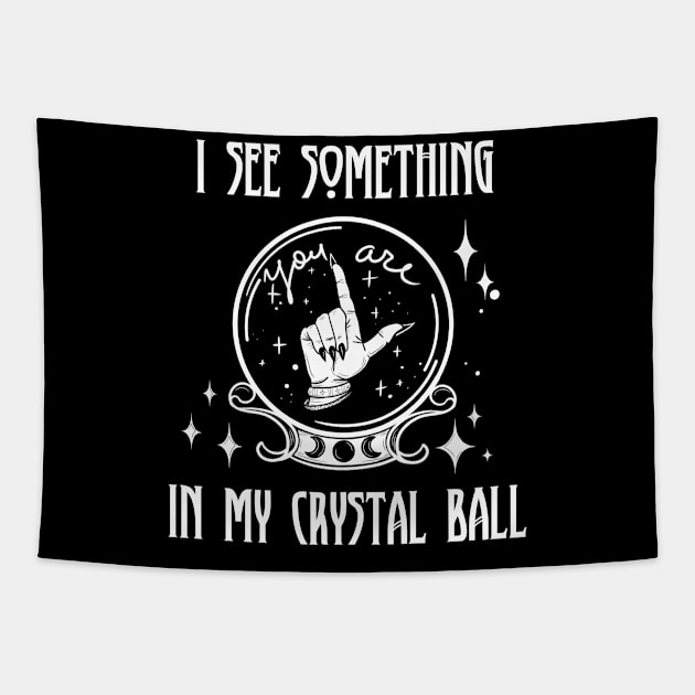 Crystal ball Tapestry by Mork