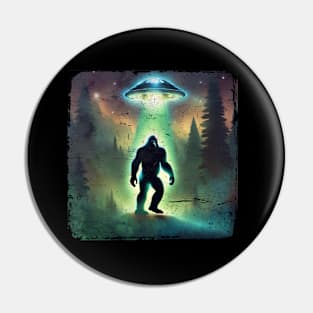 Beam Up Bigfoot Pin