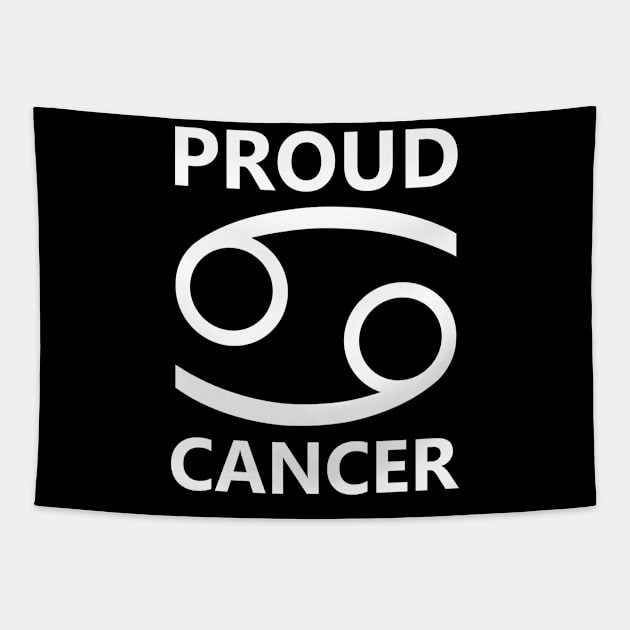 Proud Cancer White Tapestry by Ven0mBlast