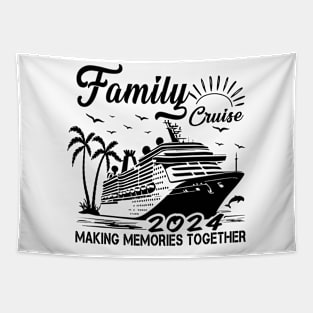 Cruise Squad 2024 Summer Vacation Matching Family Group Classic Tapestry