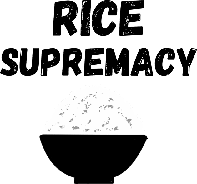 Rice Supremacy Joke Design Kids T-Shirt by AZNSnackShop