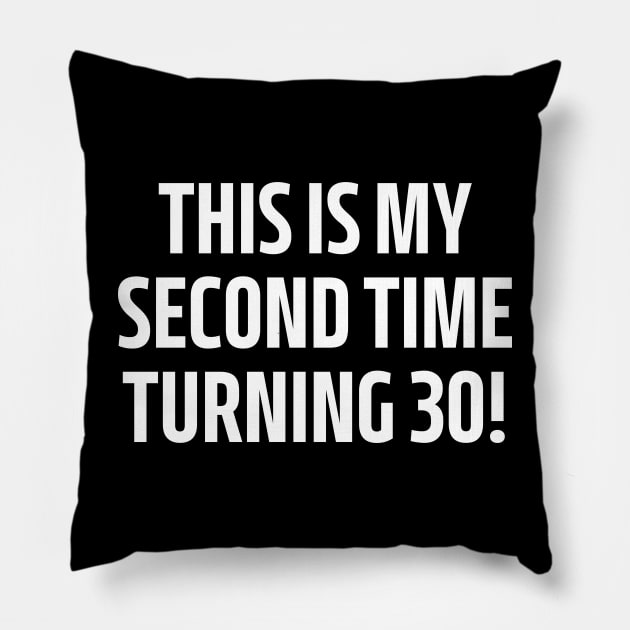 this is my second time turning 30 Pillow by mdr design