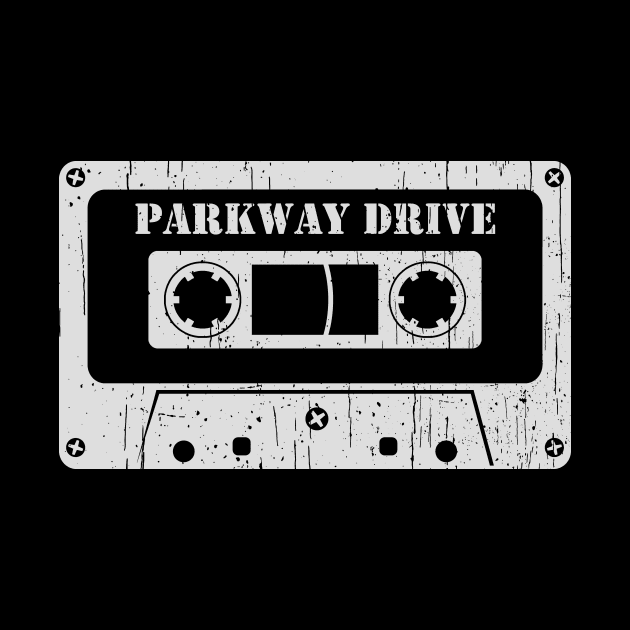 Parkway Drive - Vintage Cassette White by FeelgoodShirt