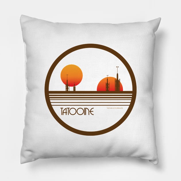 Tatooine Roundel Pillow by FloresArts