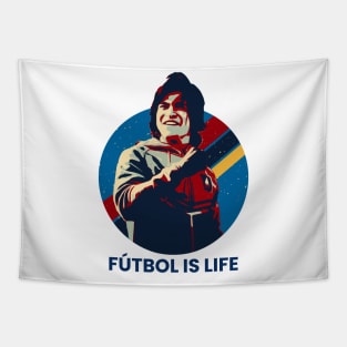 Futbol is life Tapestry