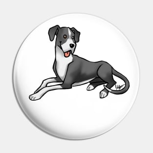 Dog - Great Dane - Mantle Natural Ears Pin