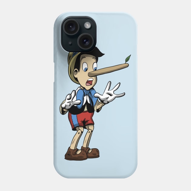 Pinocchio Phone Case by Black Snow Comics