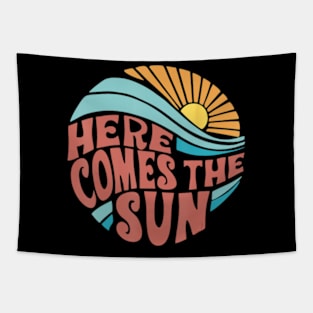 Here Comes The Sun Summer Beach Tapestry