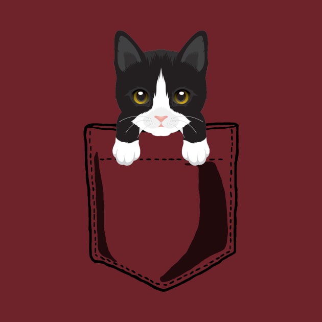 Pocket Tuxedo Kitty by JKA