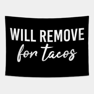 Eating Mask Will Remove For Tacos Tapestry