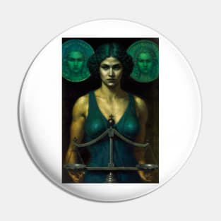 Libra - The Seventh Sign of the Zodiac - The Scales Pin