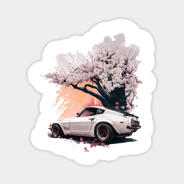 Datsun Cherry Blossom Magnet by Kid Relic